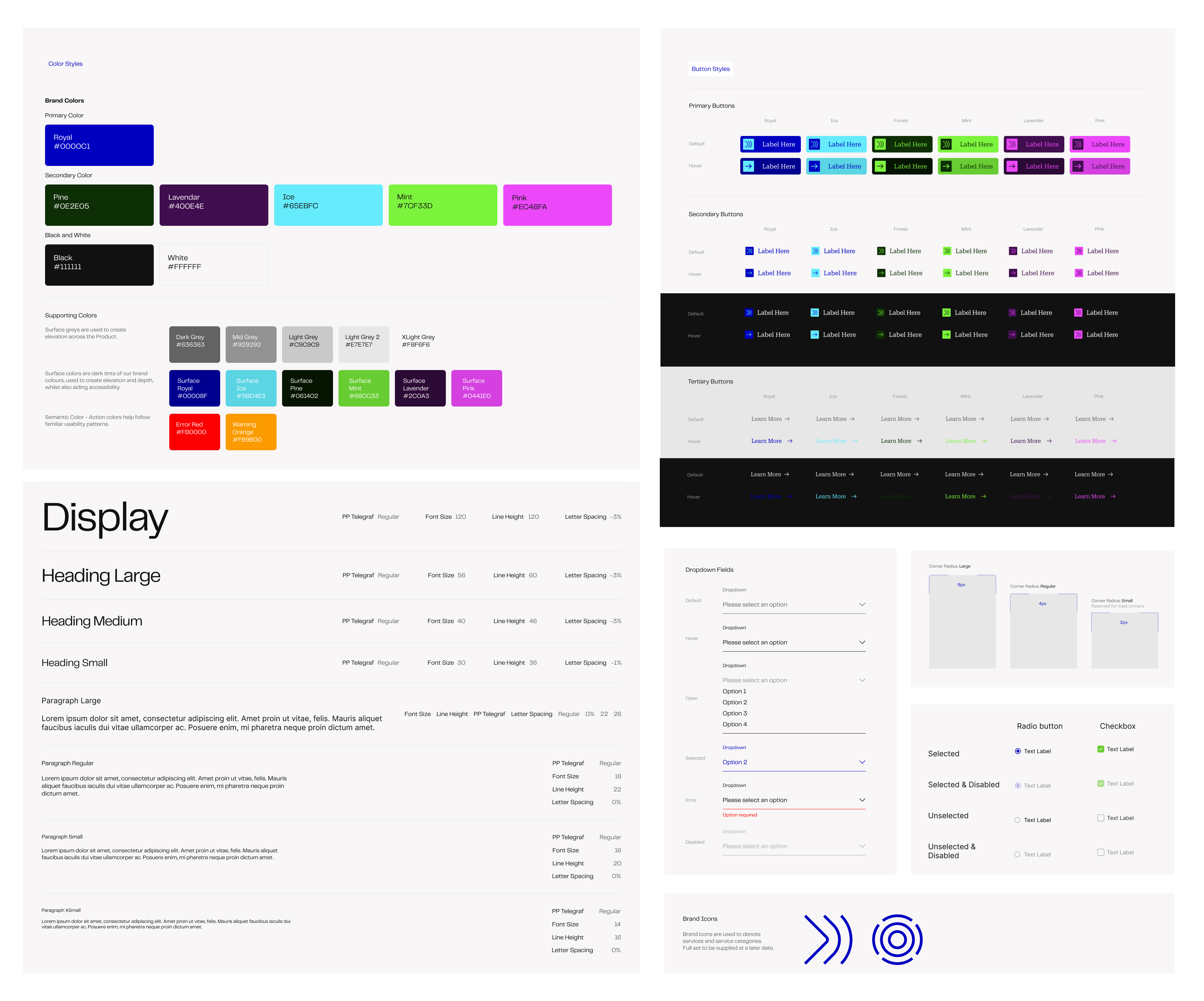 The v2 style guide: brand colors, type, and components